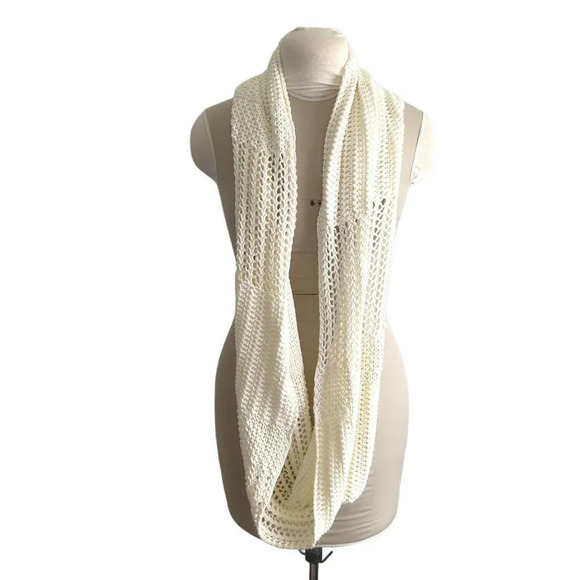 BCBG Crochet Knit Infinity Scarf - Picture 3 of 6